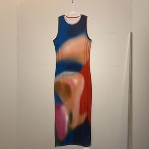 Multicolor Midi Dress